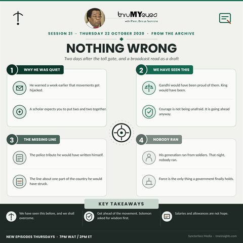 Quadrant brief for session 21: They Did Nothing Wrong