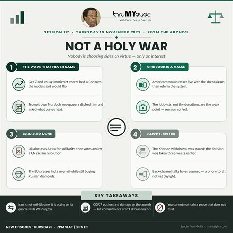 Quadrant brief for session 117: This Is Not A Holy War