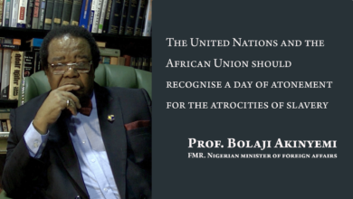 Photo of The United Nations and the African Union should recognise a day of atonement for the atrocities of slavery – Prof. Bolaji Akinyemi