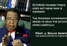 Photo of ECOWAS Standby force does not mean war is imminent. The Nigerien govt needs to read the situation more carefully. – Prof. A. Bolaji Akinyemi.