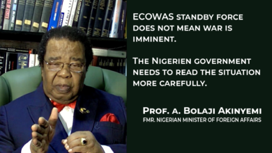Photo of ECOWAS Standby force does not mean war is imminent. The Nigerien govt needs to read the situation more carefully. – Prof. A. Bolaji Akinyemi.